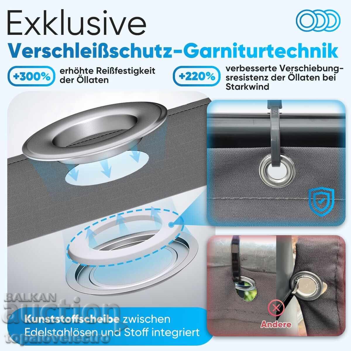 Аукцион НОВА! Плътна преграда за балкон 1.2 х 6 м, защита от вятър и