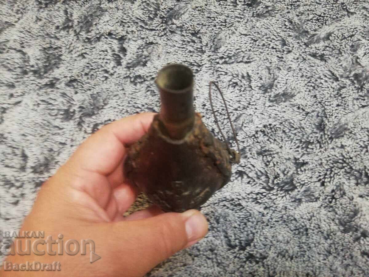 Veche autentică barutniță, curea pentru cartușe, suport pentru gloanțe, pistol, pușcă - 5