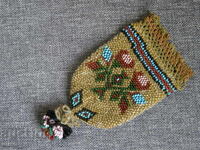 Old purse bag glass beads decoration