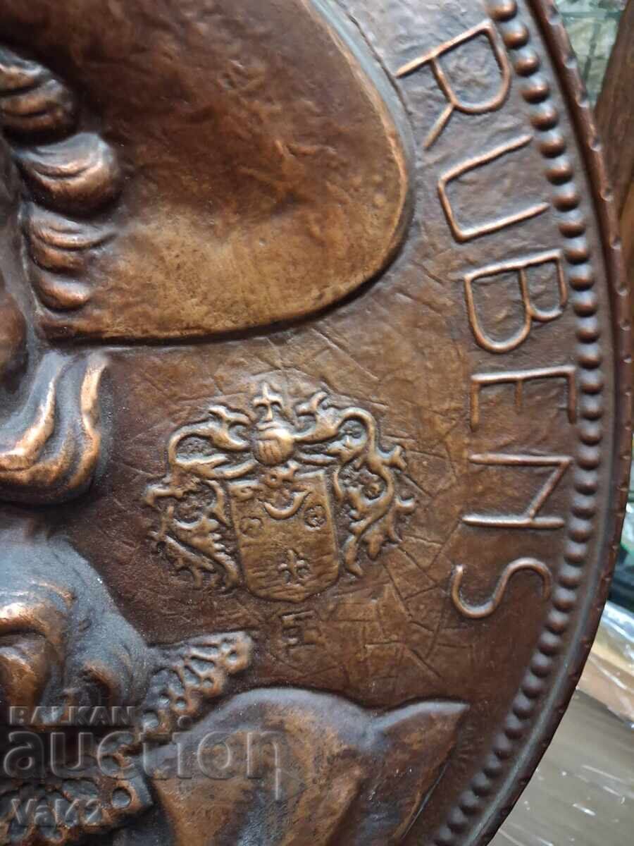 Placă de cupru în relief „Peter Paul Rubens” cu preț 18.00 BGN | € 9.20