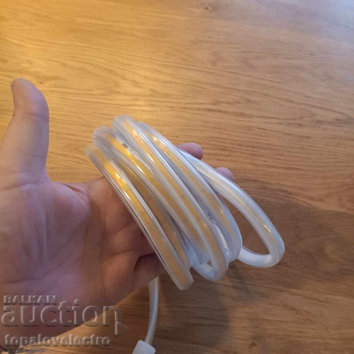 NEW! COB LED strip 3 m, 360 LEDs/m, 220V, IP65 waterproof - 5