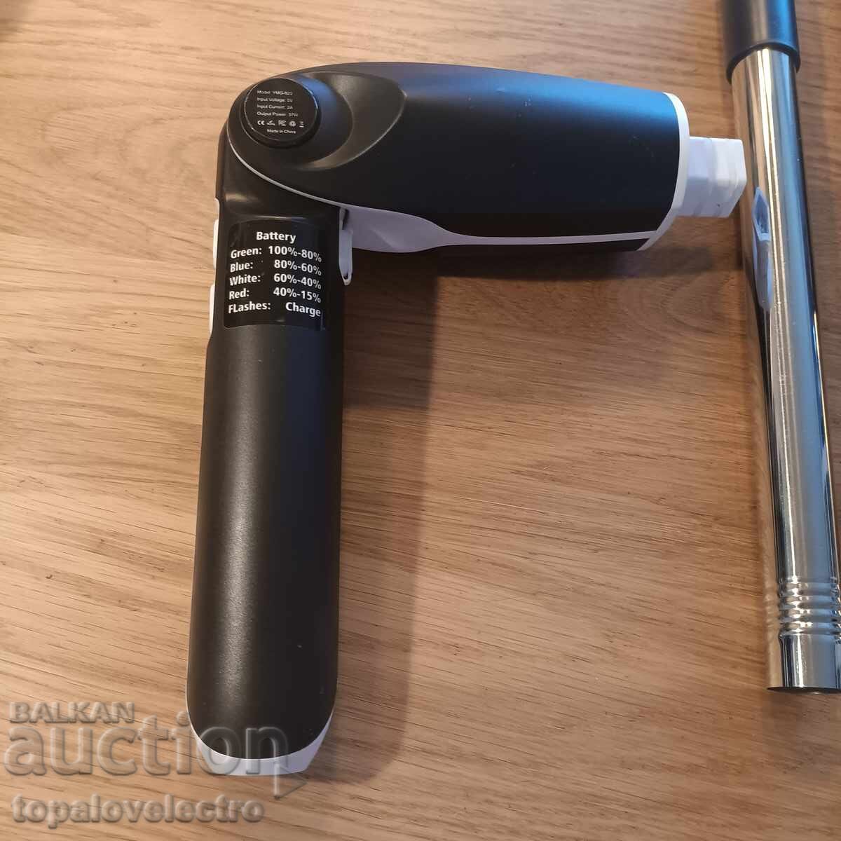 Electric cleaning brush with telescopic handle - with l - 6