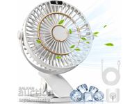 NEW! Portable Desk Fan 3-in-1, 5 Speeds, 720°