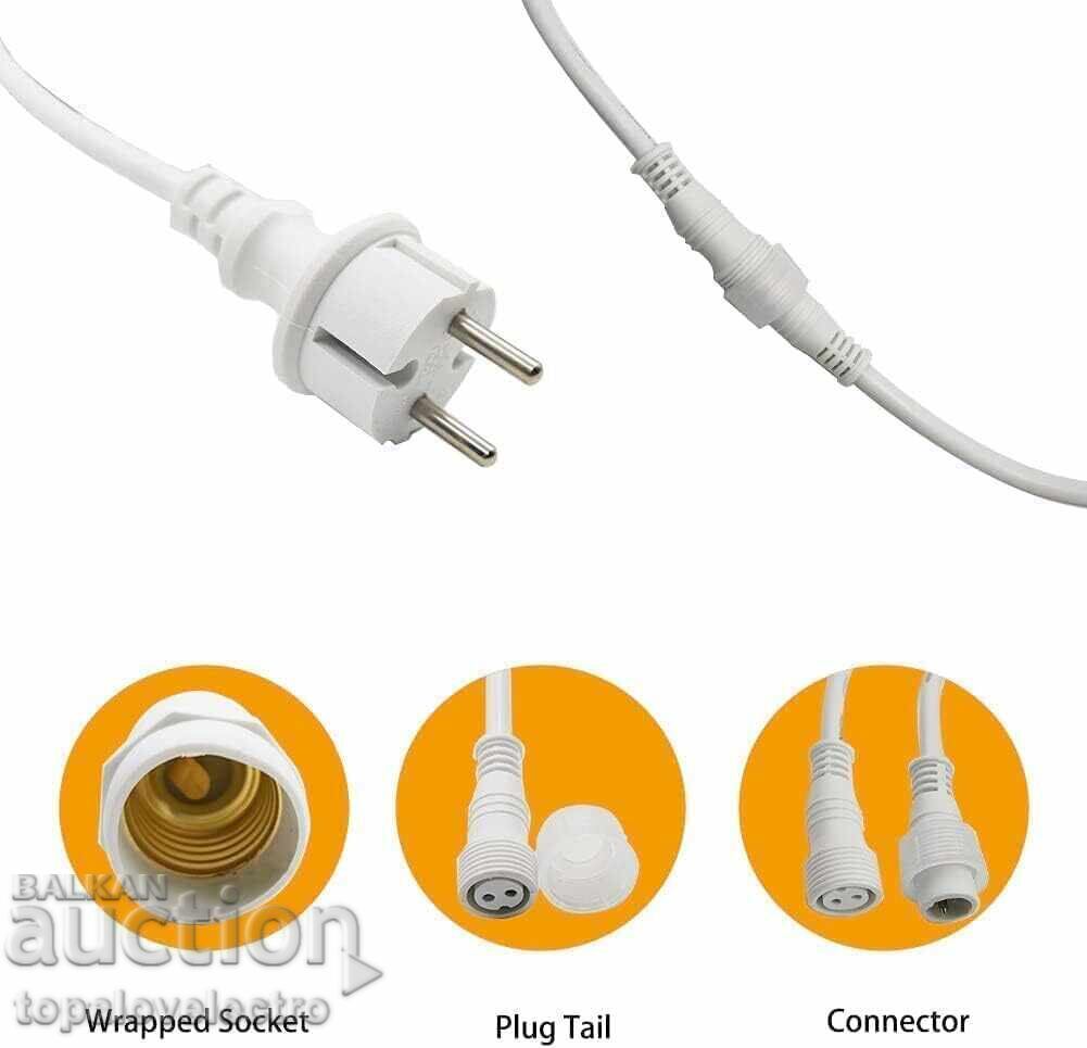 Εξωτερικά LED φωτάκια πάρτι, 5μ, S14, 10 λαμπτήρες, IP65 με τιμή 27.00 BGN | € 13.80