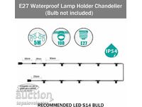 Ghirlandă luminoasă LED pentru petrecere, 5m, S14, 10 becuri, IP65