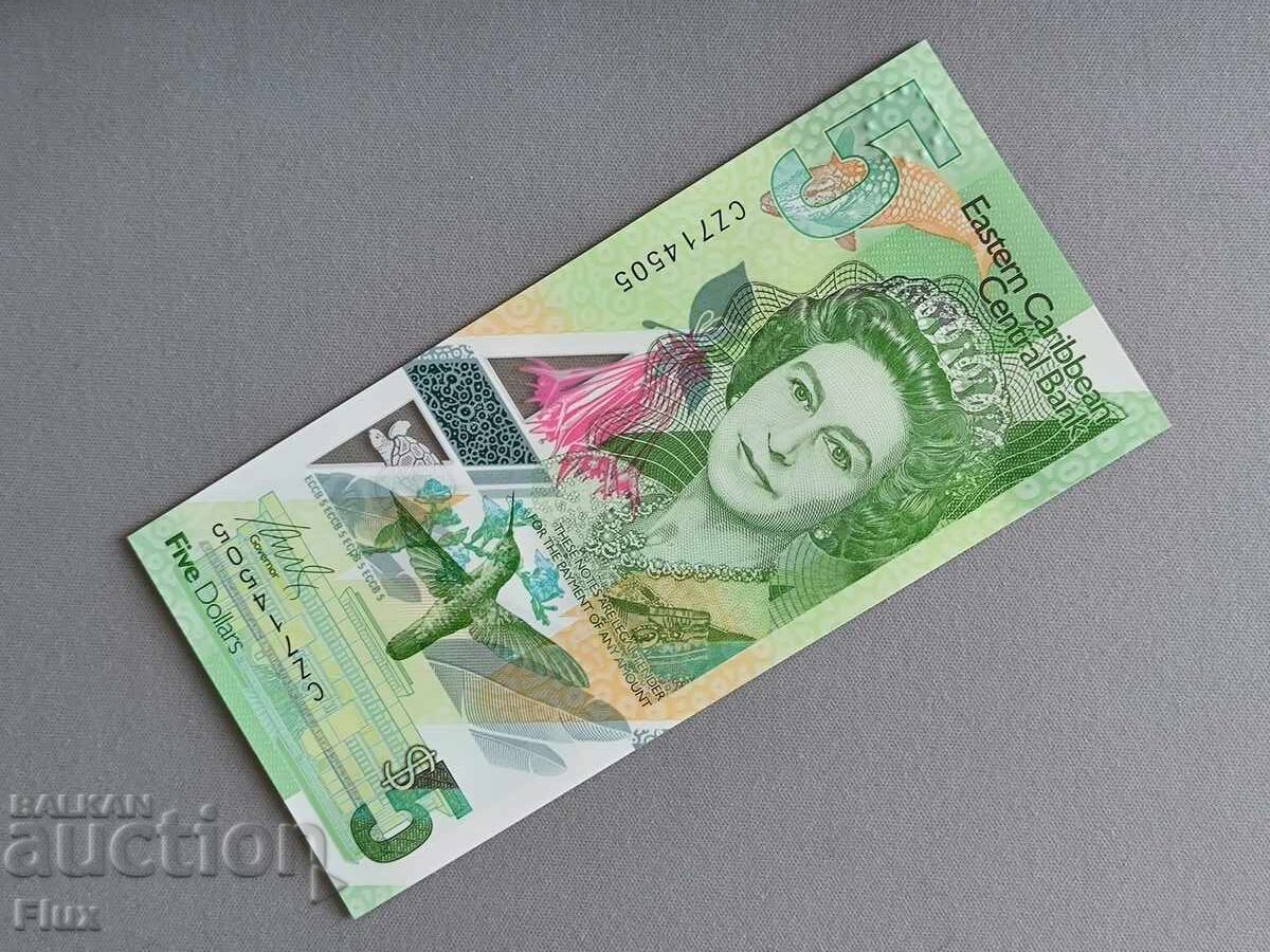 Banknote - Eastern Caribbean - 5 Dollars UNC | 2021