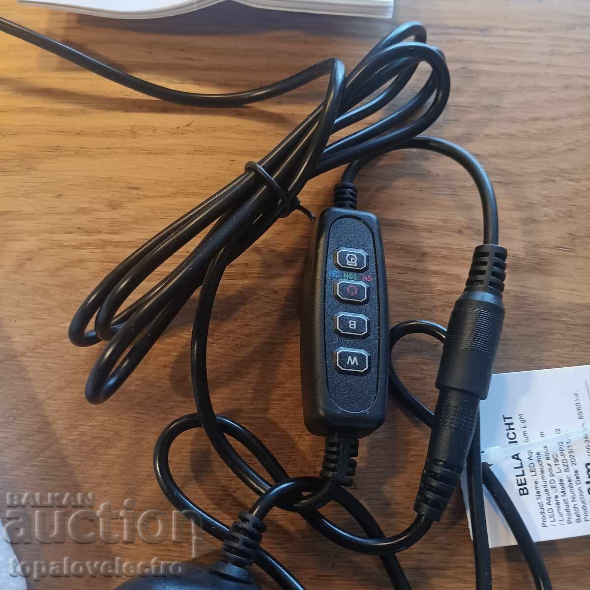 NEW! LED Aquarium Lighting RGB + White, Timer, Dimmable - 5