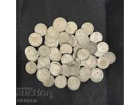 Lot of Bulgarian Princely Coins - 10 and 20 stotinki, 1888 - 53 pieces
