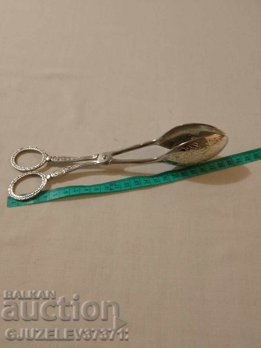 Винтидж посребрена професионална щипка за сервиране - 5 Винтидж посребрена професионална щипка за сервиране - 5