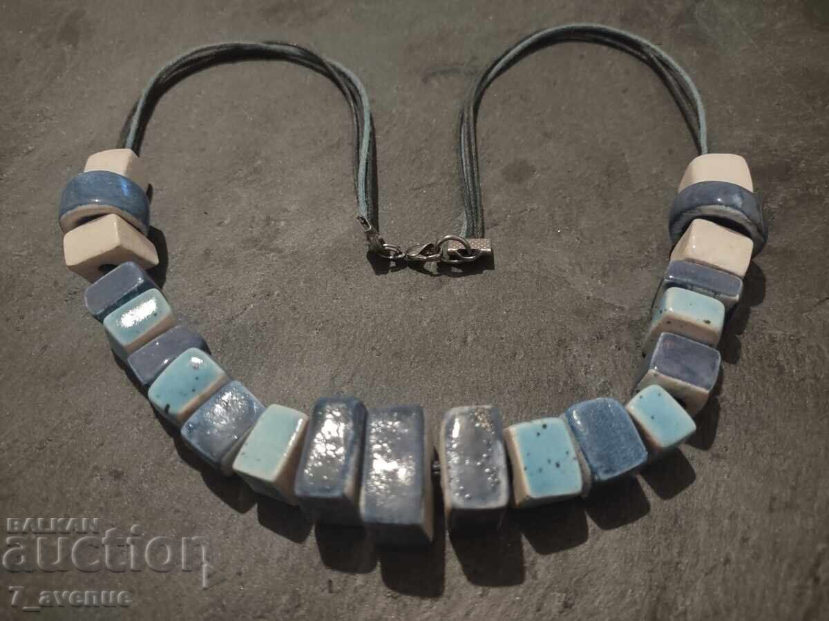 Δημοπρασία Κολιέ, παλιό κόσμημα, περιδέραιο Κεραμικά 80s 3.12.25