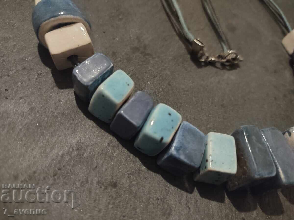 Κολιέ, παλιό κόσμημα, περιδέραιο Κεραμικά 80s 3.12.25 - 5