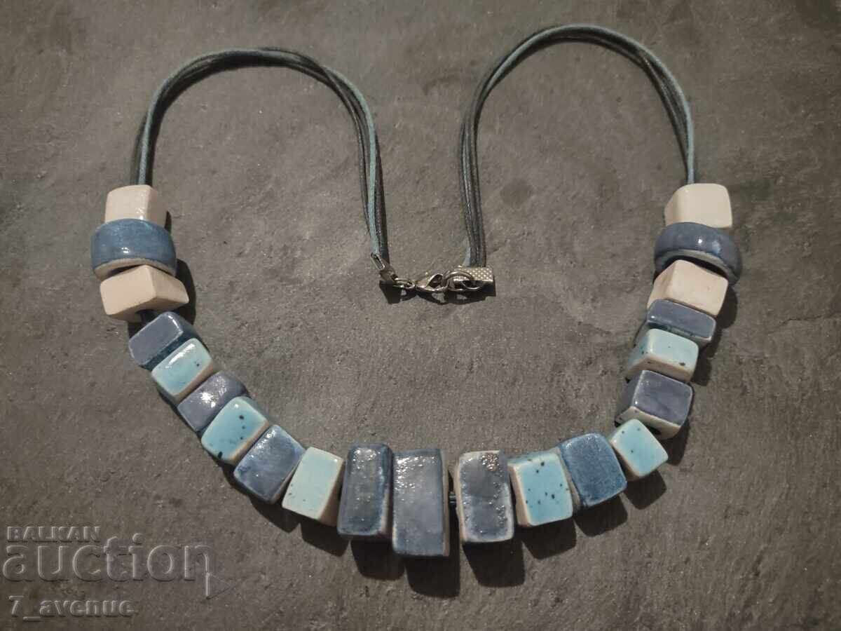 Κολιέ, παλιό κόσμημα, περιδέραιο Κεραμικά 80s 3.12.25