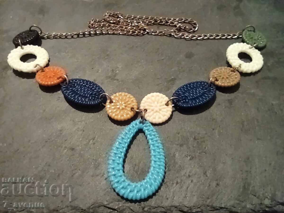 Auction  Necklace, antique jewelry, necklace ART, 70s 3.12.25