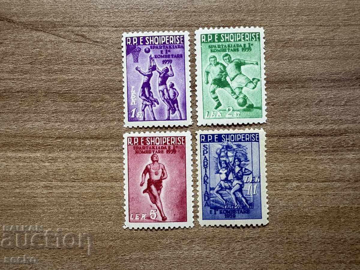Albania - Prima Spartachiadă Națională (1959) MNH
