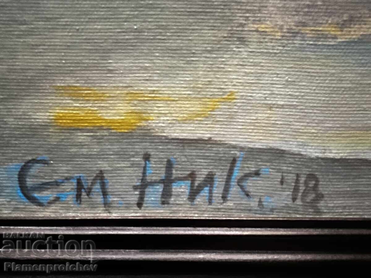 Delivery of BEAUTIFUL OIL PAINTING ON CANVAS, SIGNED, 2018