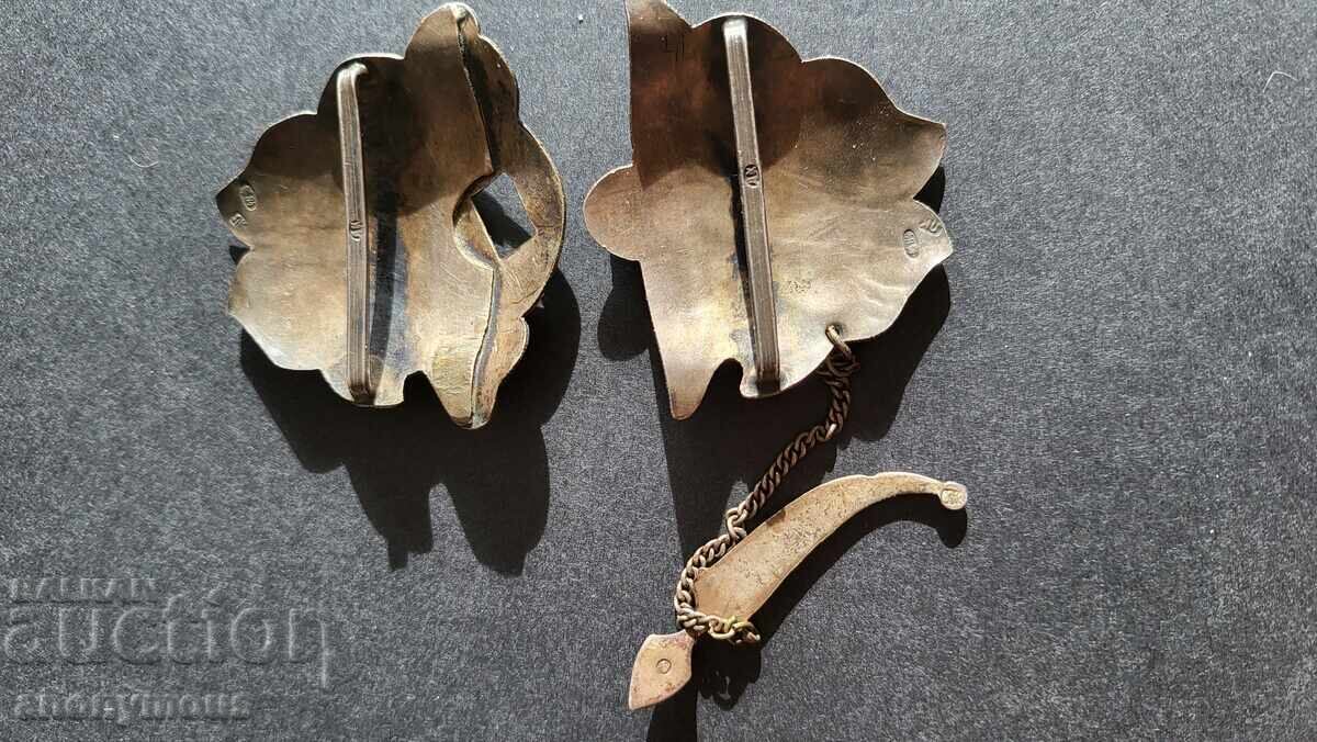 Auction  Russian, Kazakh silver niello buckle with imperial markings