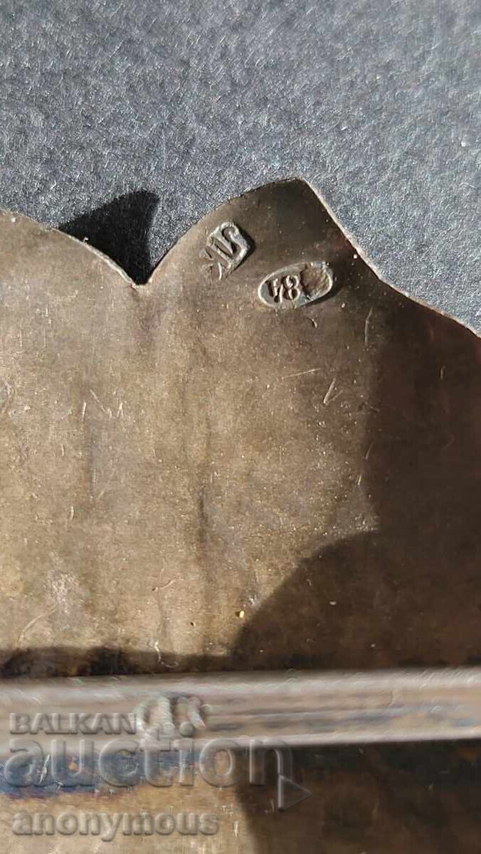 Delivery of Russian, Kazakh silver niello buckle with imperial markings