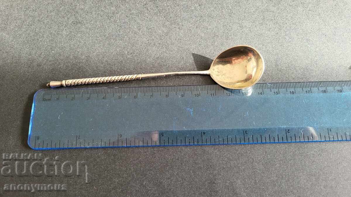 Ρωσικό, αυτοκρατορικό τσαρικό ασημένιο κουταλάκι με πολλαπλές σημάνσεις - 6 Ρωσικό, αυτοκρατορικό τσαρικό ασημένιο κουταλάκι με πολλαπλές σημάνσεις - 6