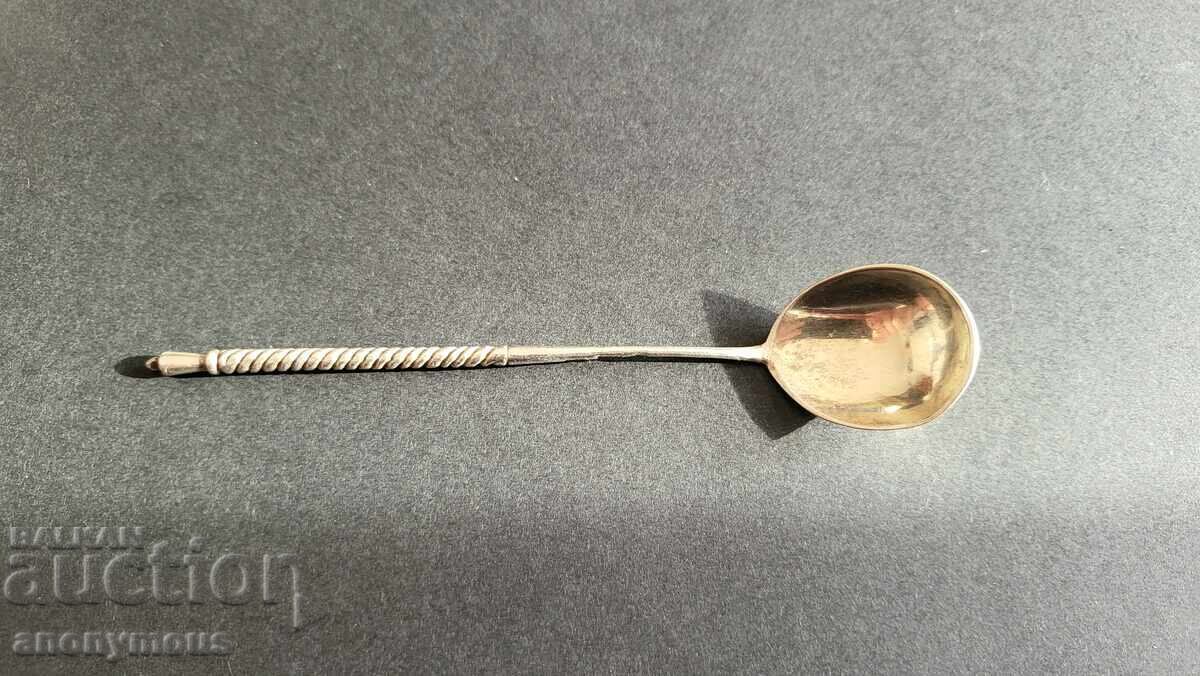 Ρωσικό, αυτοκρατορικό τσαρικό ασημένιο κουταλάκι με πολλαπλές σημάνσεις Ρωσικό, αυτοκρατορικό τσαρικό ασημένιο κουταλάκι με πολλαπλές σημάνσεις