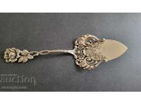 Spatulă suedeză frumoasă din argint cu marcaje