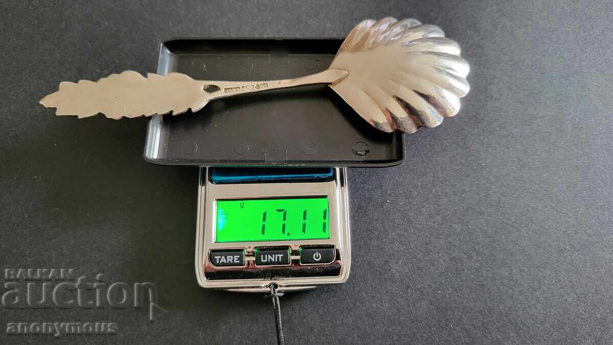 Σουηδική όμορφη ασημένια κουτάλα με σήματα - 6 Σουηδική όμορφη ασημένια κουτάλα με σήματα - 6