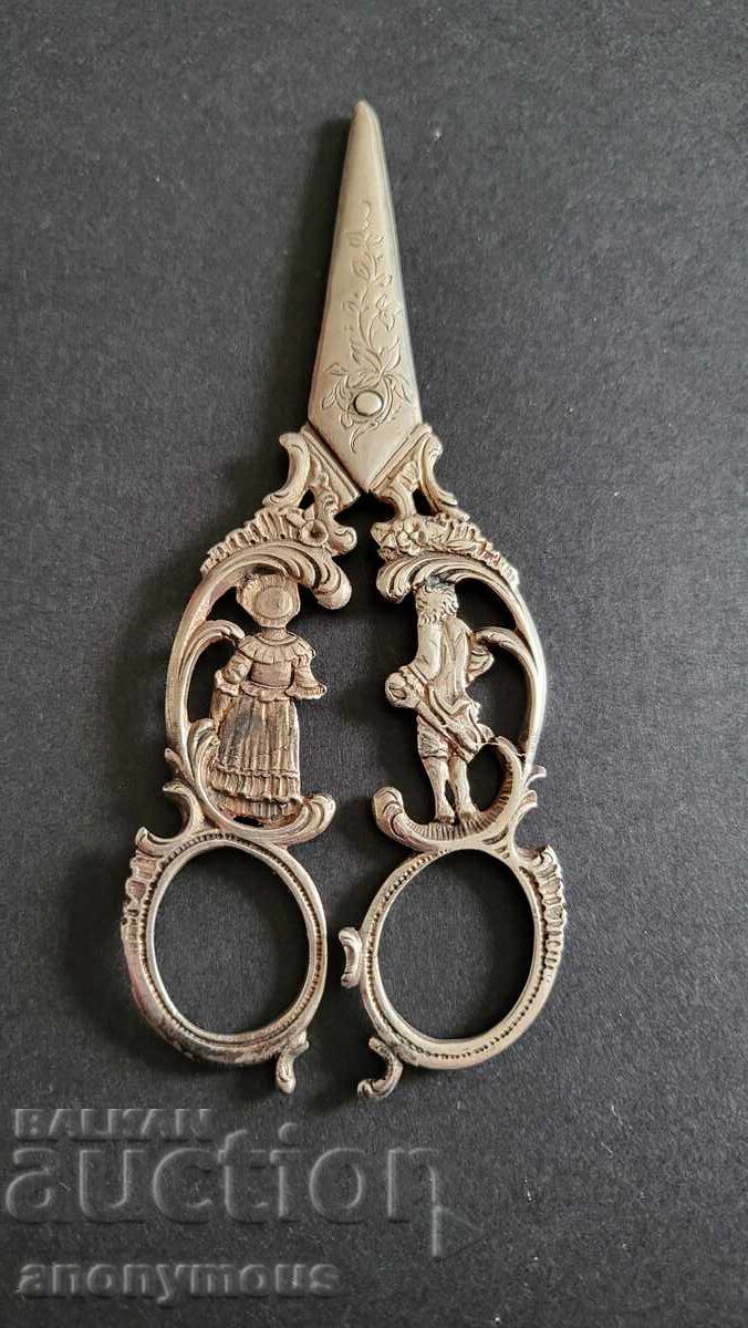 Swedish beautiful scissors silver with markings with price 250.00 BGN | € 127.82 Swedish beautiful scissors silver with markings with price 250.00 BGN | € 127.82