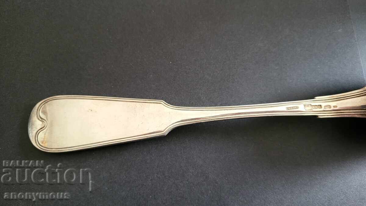 Licitație Lingură de servire rusească, imperială, țaristă din argint, 1857