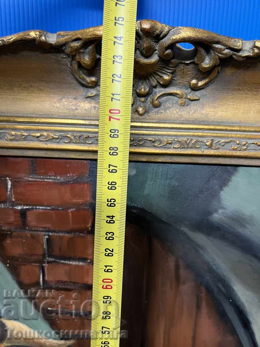 Картина на платно с маслени бои-“Стария ловец”. - 6