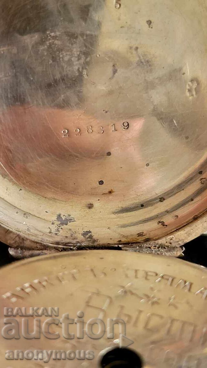 Ceas de buzunar rusesc imperial țarist din argint - 5 Ceas de buzunar rusesc imperial țarist din argint - 5
