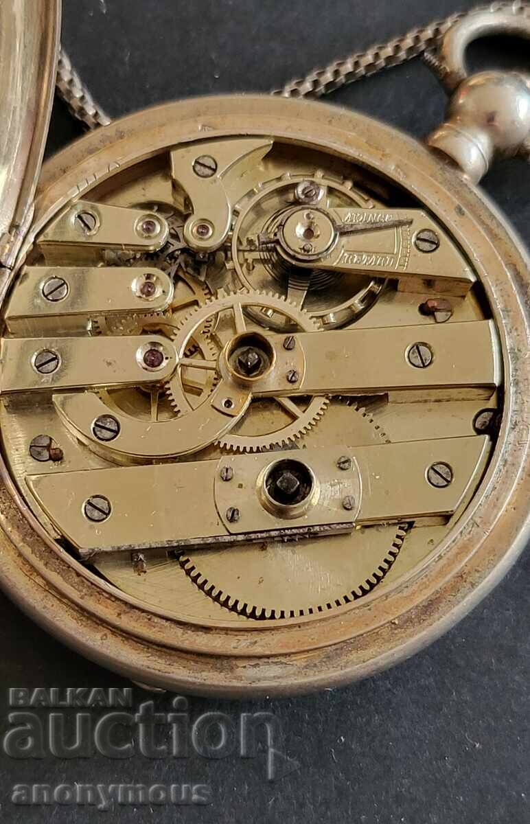 Ceas de buzunar rusesc imperial țarist din argint - 7 Ceas de buzunar rusesc imperial țarist din argint - 7