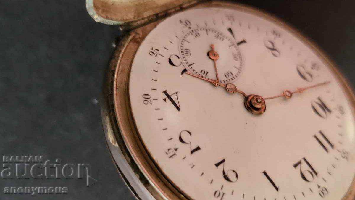Аукцион Стар сребърен джобен часовник Швейцария Аукцион Стар сребърен джобен часовник Швейцария