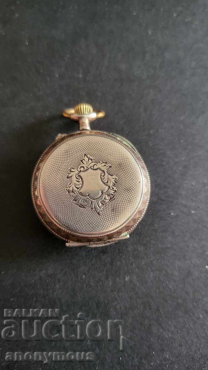 Аукцион Стар сребърен джобен часовник Швейцария с кутия