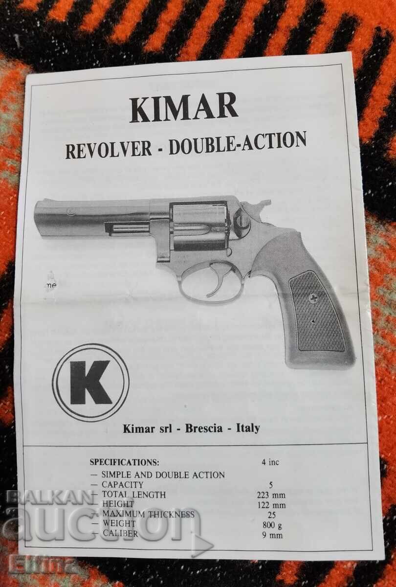 Ρεβόλβερ αερίου Kimar Competitive .380 K (6 mm), 2" – Ιταλία - 6