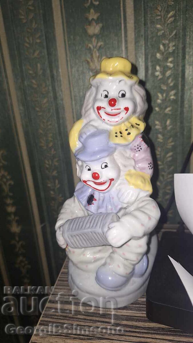 Collectible porcelain clown figure