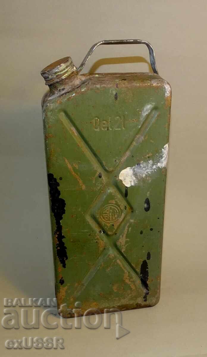 Old German GDR small 2-liter can for MZ SIMSON motorcycle