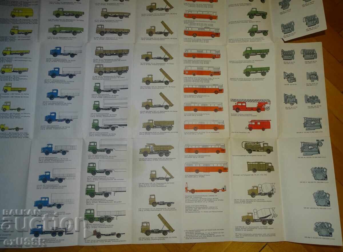 Delivery of Mercedes 1960s advertising brochure booklet cars trucks