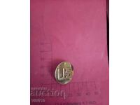 Military badge, pin, Gold plating, America