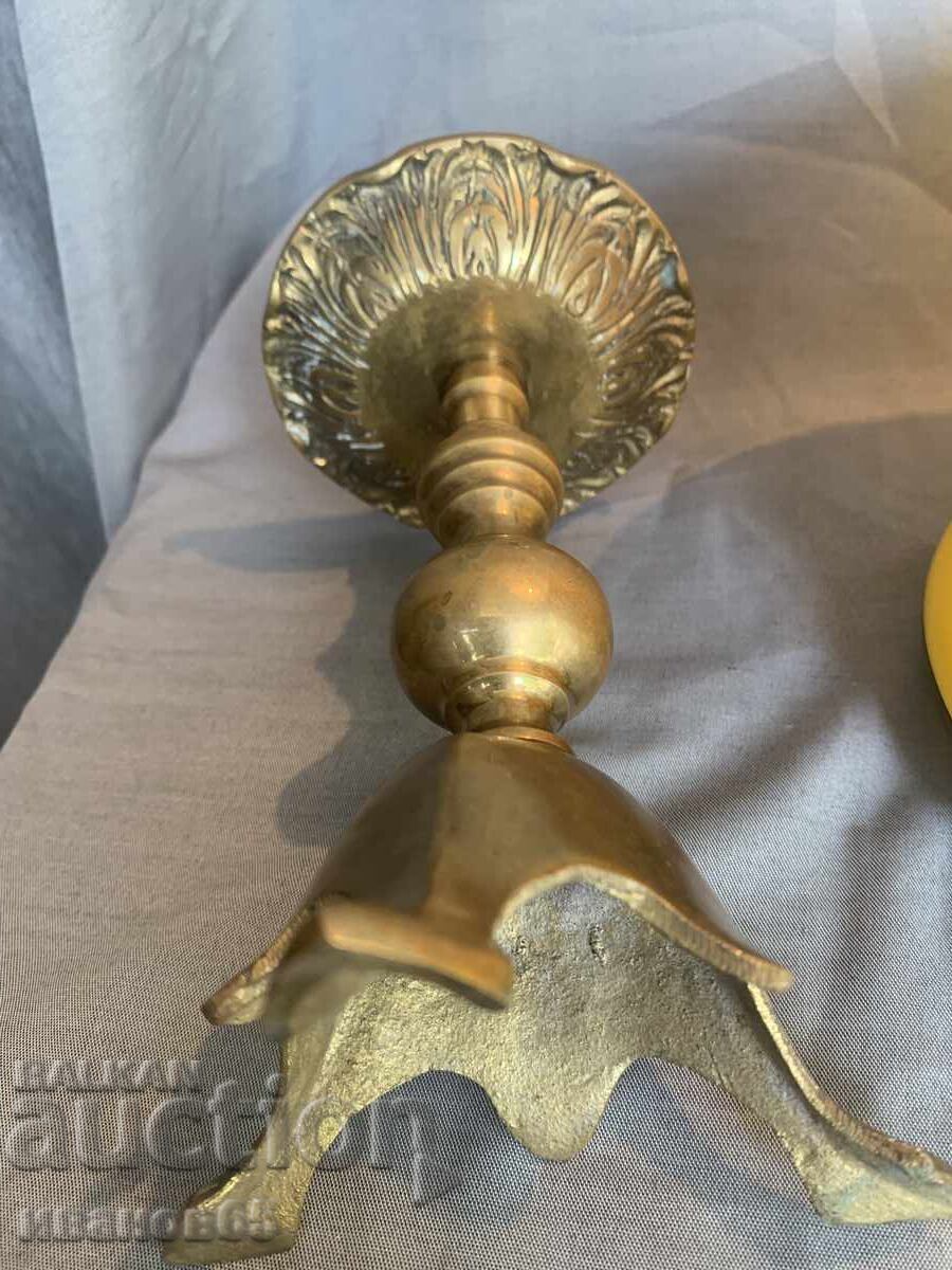 old bronze candlestick - 5