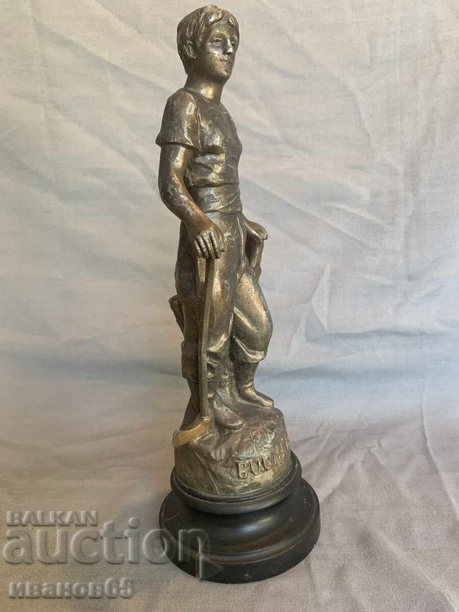 Auction Metal Figure Lumberjack Auction Metal Figure Lumberjack