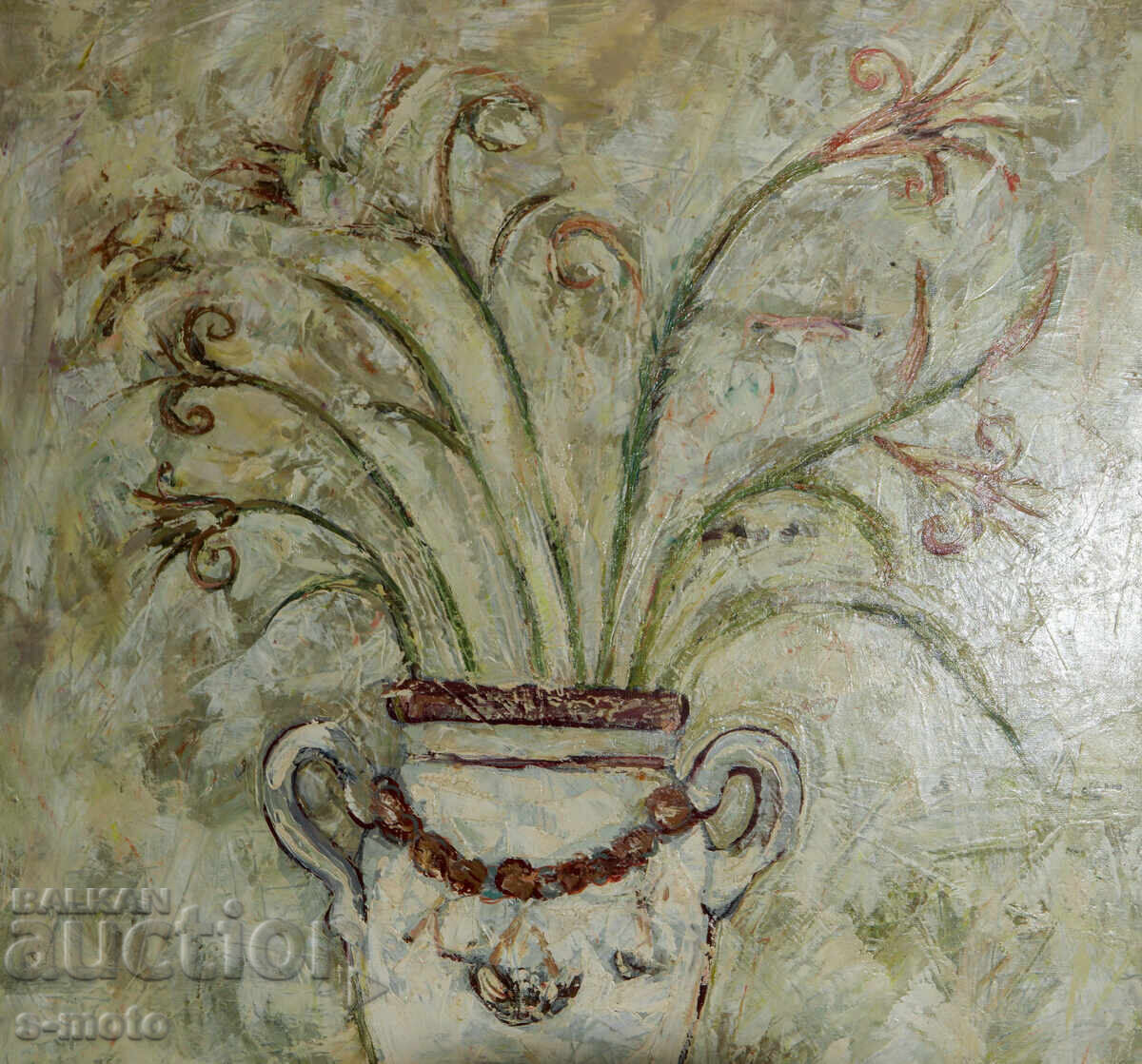 Auction  Simeon Todev oil painting still life