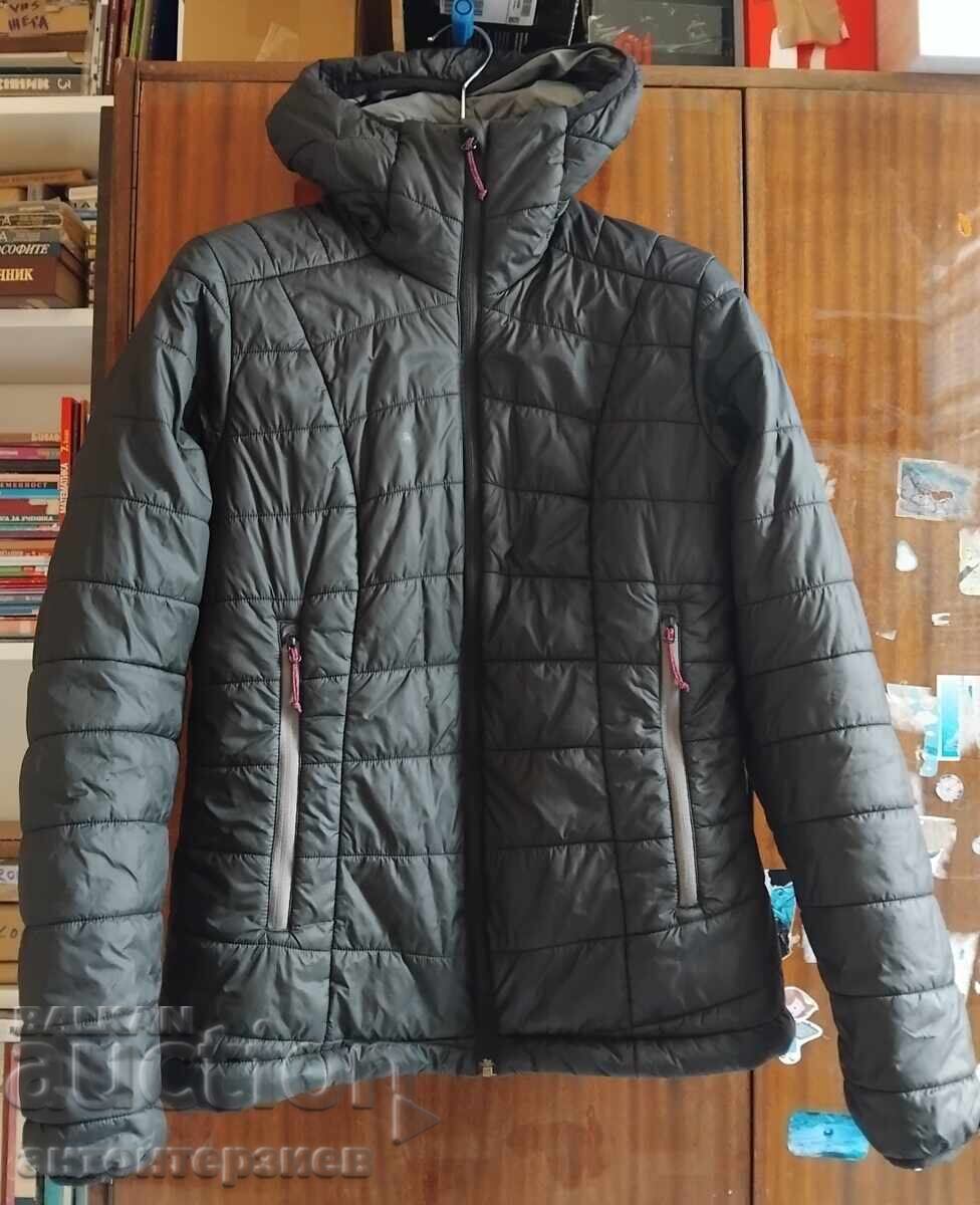 Γυναικείο μπουφάν πεζοπορίας MT100, με κουκούλα, μαύρο FORCLAZ