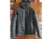 Jachetă de trekking pentru femei MT100, cu glugă, neagră FORCLAZ