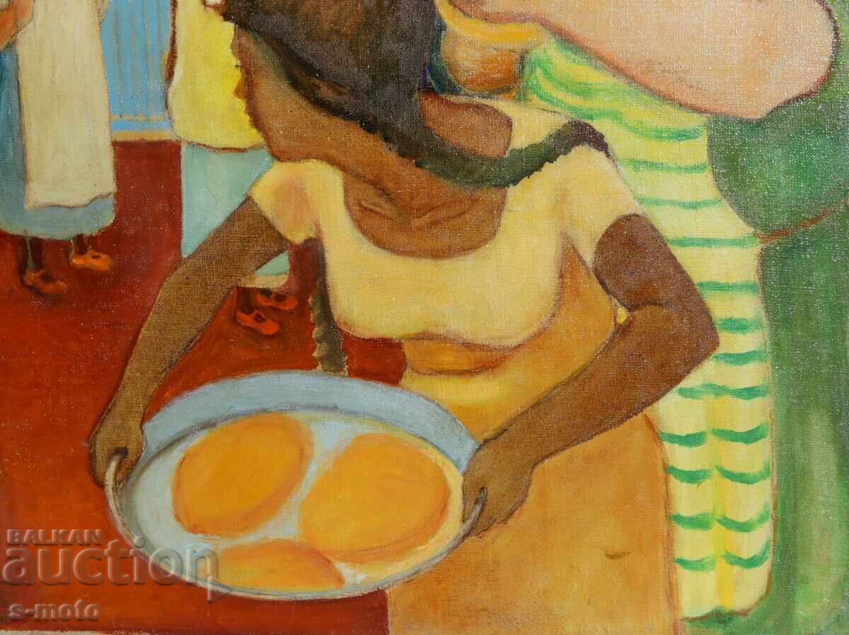 Abstract oil painting, figurative composition - 5 Abstract oil painting, figurative composition - 5