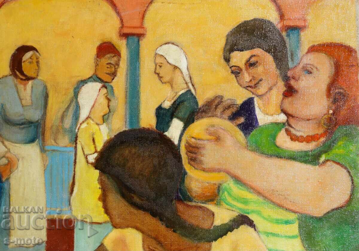 Abstract oil painting, figurative composition - 7 Abstract oil painting, figurative composition - 7