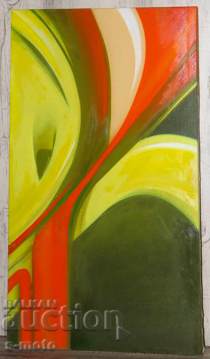 Έργο ζωγραφικής με λάδι, αφηρημένη σύνθεση με τιμή 550.00 BGN | € 281.21