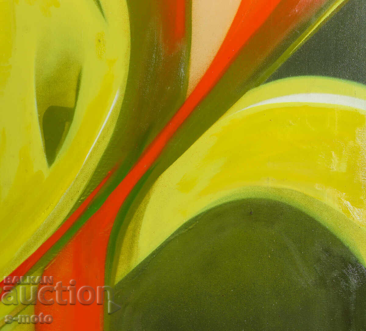 Έργο ζωγραφικής με λάδι, αφηρημένη σύνθεση - 5