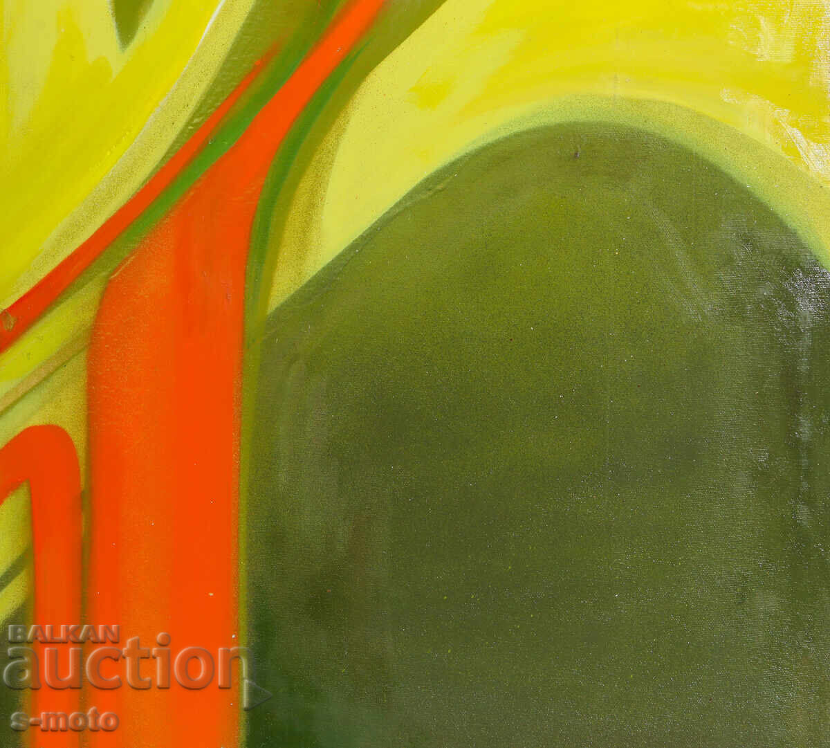 Έργο ζωγραφικής με λάδι, αφηρημένη σύνθεση - 6