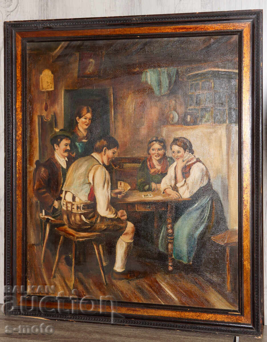 Έργο ζωγραφικής με λάδι, εικονιστική σύνθεση με τιμή 800.00 BGN | € 409.03