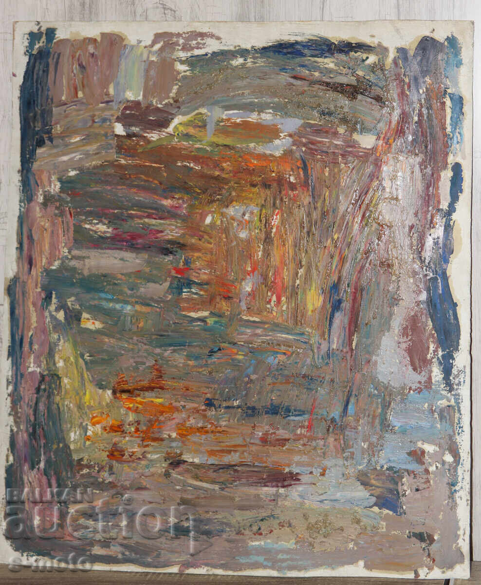 Oil painting abstract composition with price 450.00 BGN | € 230.08
