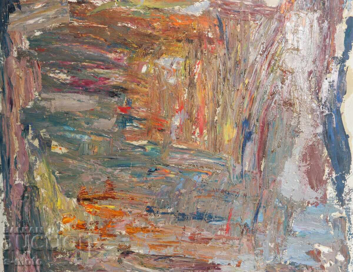 Oil painting abstract composition - 5